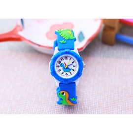 Fashion Brand Children Quartz Watch Waterproof Kids Dinosaur Rotating Dial Watches For Boys Girls Students Wristwatch 4COLORS